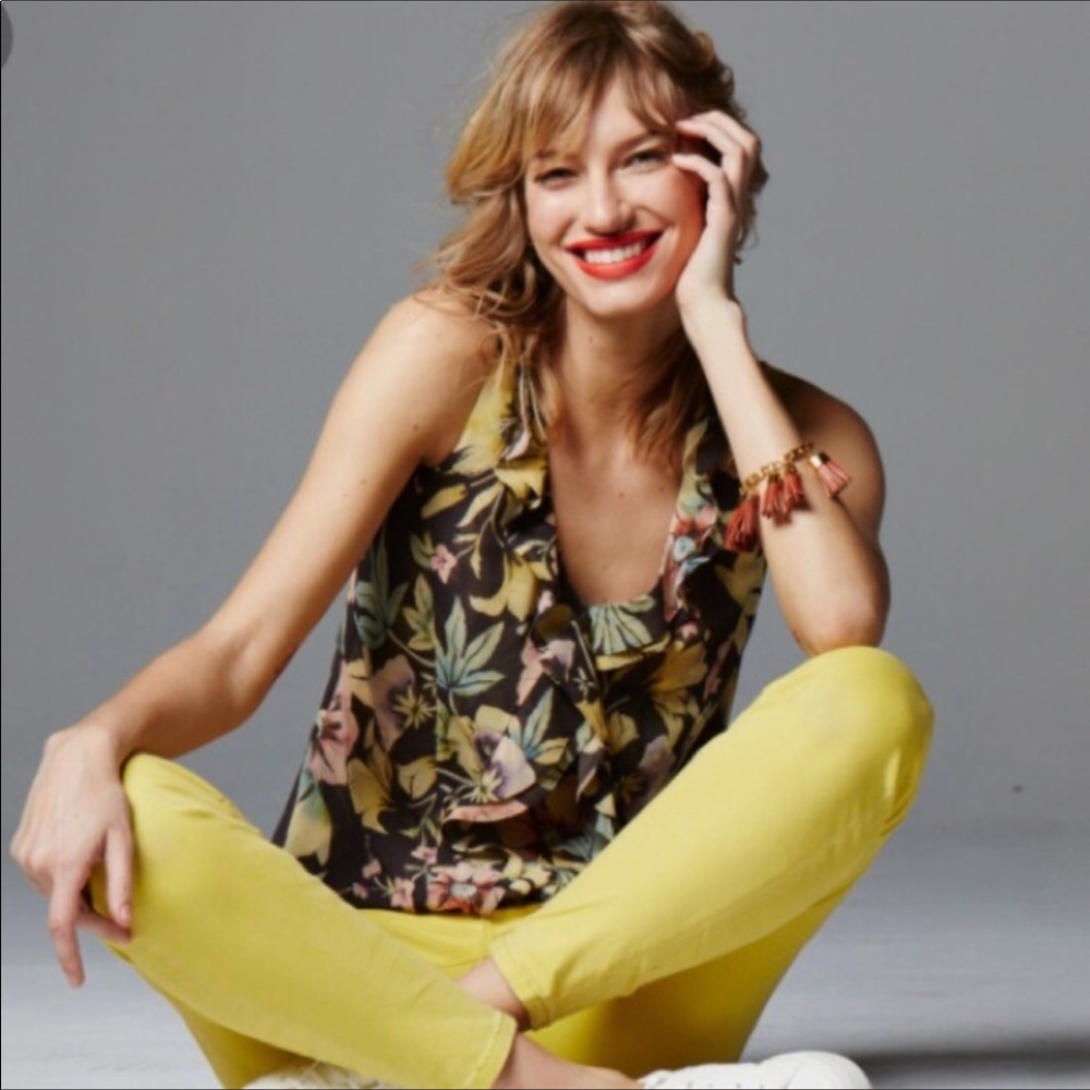 Cabi ruffle flora tank top #3265